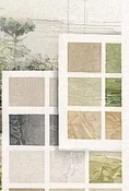Garden design colour and material swatches